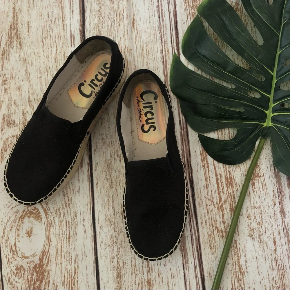 Circus by Sam Edelman Black Espadrilles Size 7